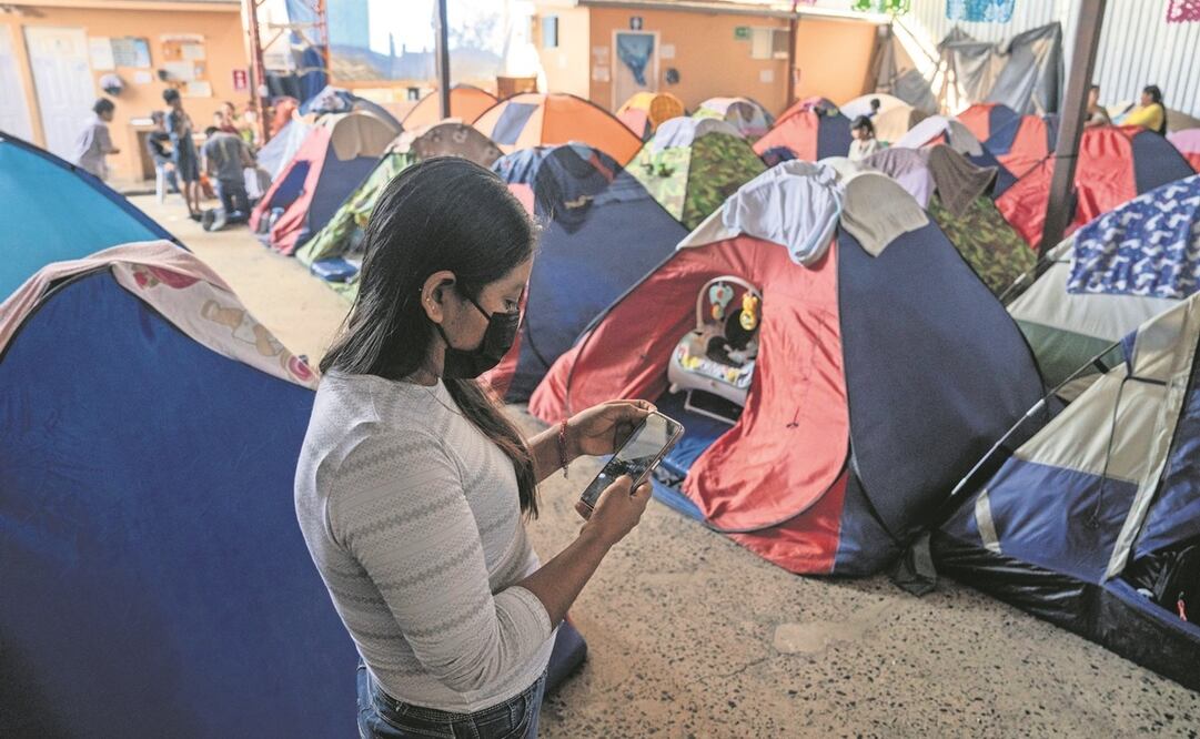 Damnificados de Otis están en albergues de Tijuana a la espera de recibir asilo en Estados Unidos. Foto: Aimee Melo / EL UNIVERSAL