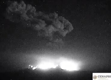 Reportan nueva explosión del volcán Popocatépetl
