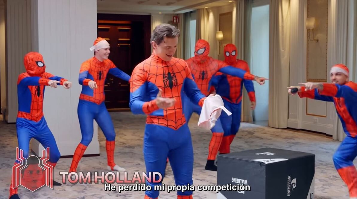 Los streamers recrearon el famoso meme al descubrir a Tom Holland en el concurso. Foto: Captura de Pantalla