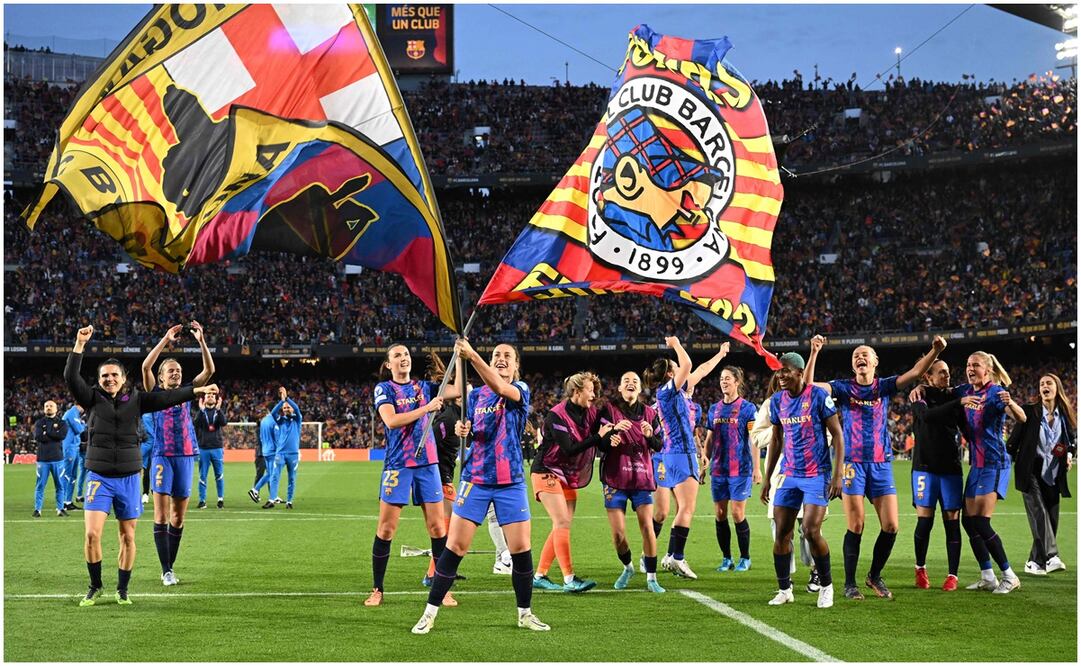 Barcelona golea al Wolfsburgo e impone nuevo récord de asistencia en el Camp Nou / FOTO: AFP