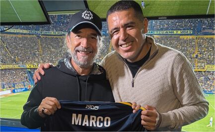 Juan Román Riquelme se rinde ante Marco Antonio Solís: "Usted es el ídolo de mi mamá"