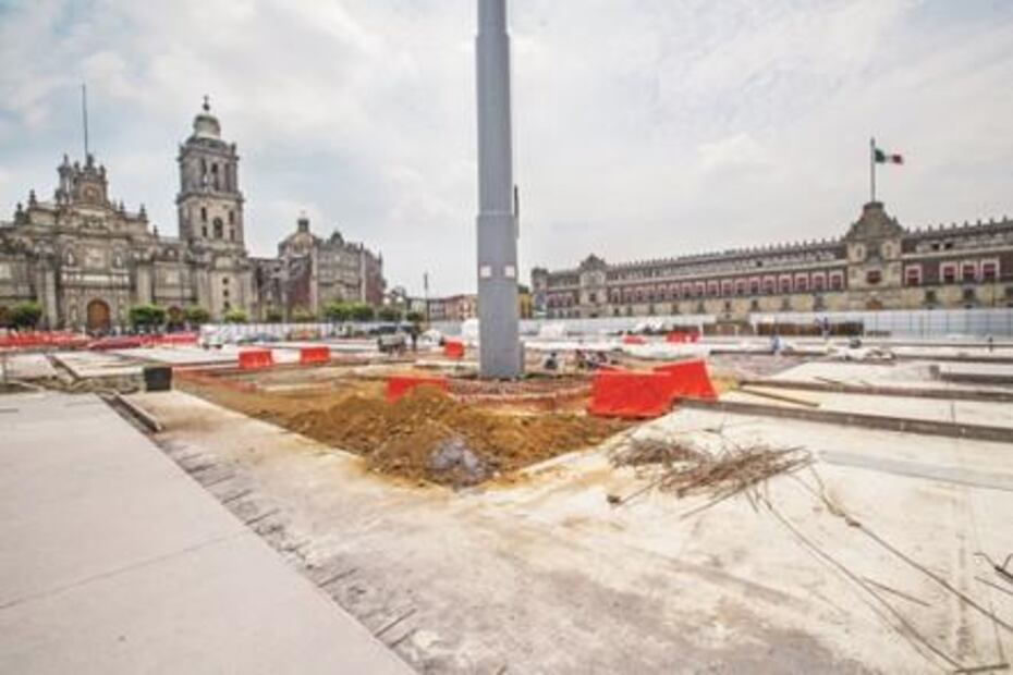 Zócalo. Obras de remodelación van a contrarreloj