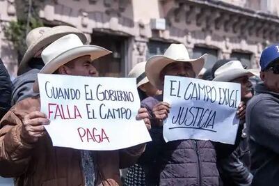 Crece tensión por plantón de productores de frijol en Zacatecas; mantienen tomada Plaza de Armas