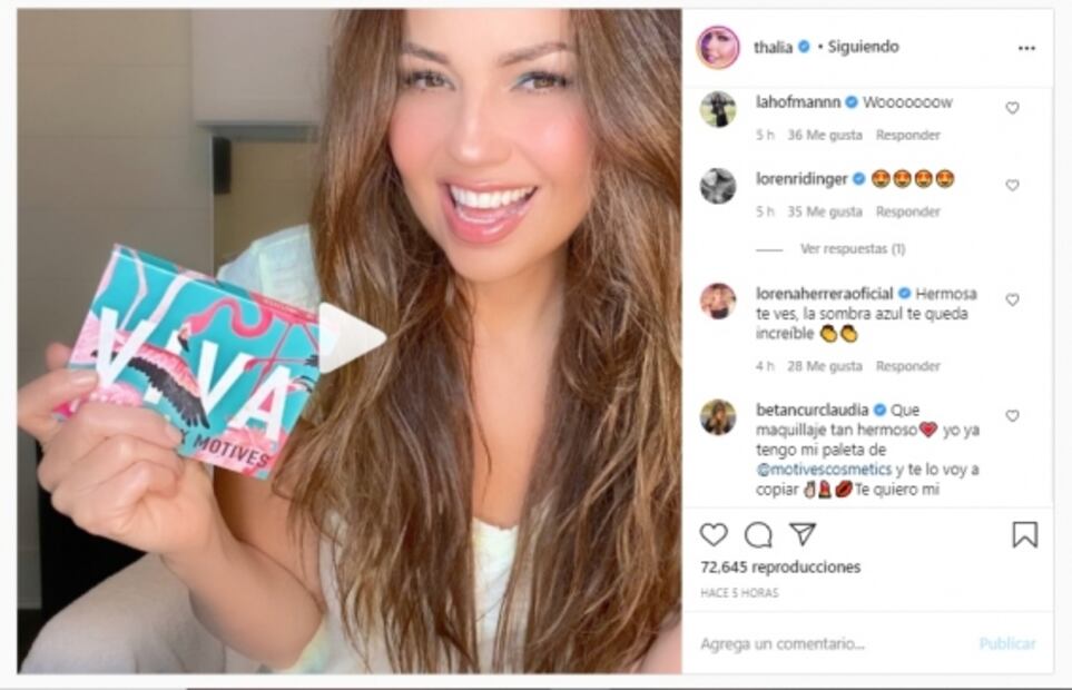 Thalía comparte el tutorial de maquillaje ideal para el verano 