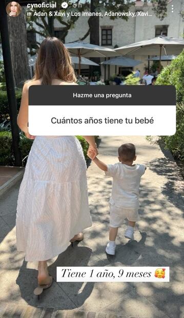 Cynthia Rodríguez, orgullosa del desarrollo de su hijo León, quien cumplirá tres años en agosto.