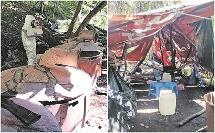 Armada halla explosivos en laboratorio en cueva