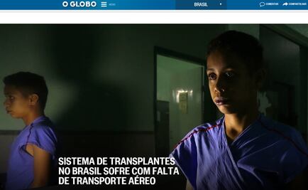 Trasplantes que no llegan; premian reportaje de O Globo