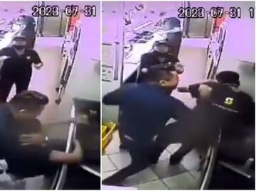 VIDEO: Hombre propina salvaje golpiza a joven en Subway en SLP