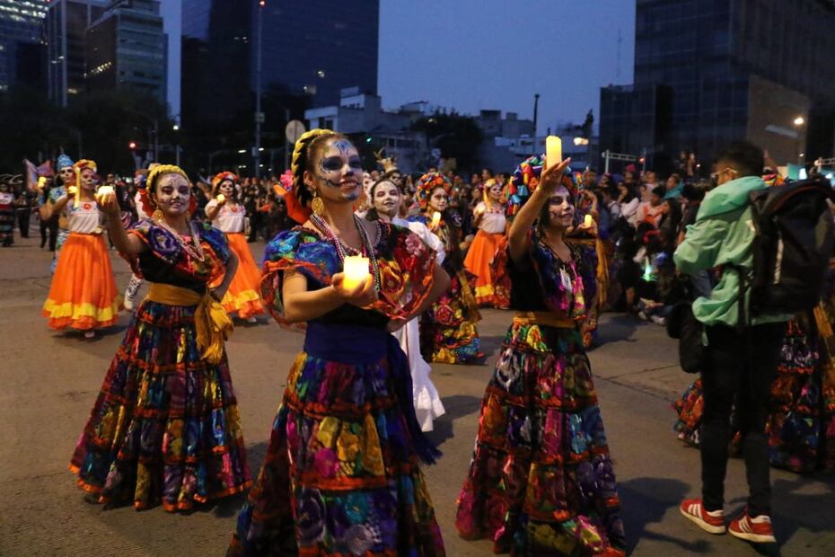 Mega Procesión de Catrinas en CDMX. Foto: Gobierno de la Ciudad de México