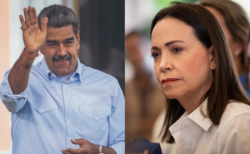 La líder opositora de Venezuela, María Corina Machado, suscribió la denuncia de Washington de que Nicolás Maduro encabeza un cartel de la droga. Fotos: Archivo / Agencias