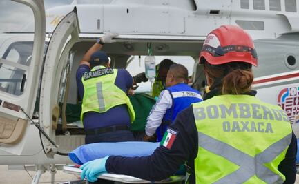 Médicos especialistas atiende a 4 menores con severas lesiones tras volcadura de autobús en Oaxaca