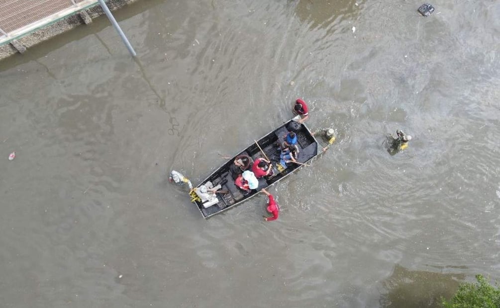 Más de 100 personas en albergues por inundación en Reynosa, Tamaulipas (28/03/2025). Foto: Especial