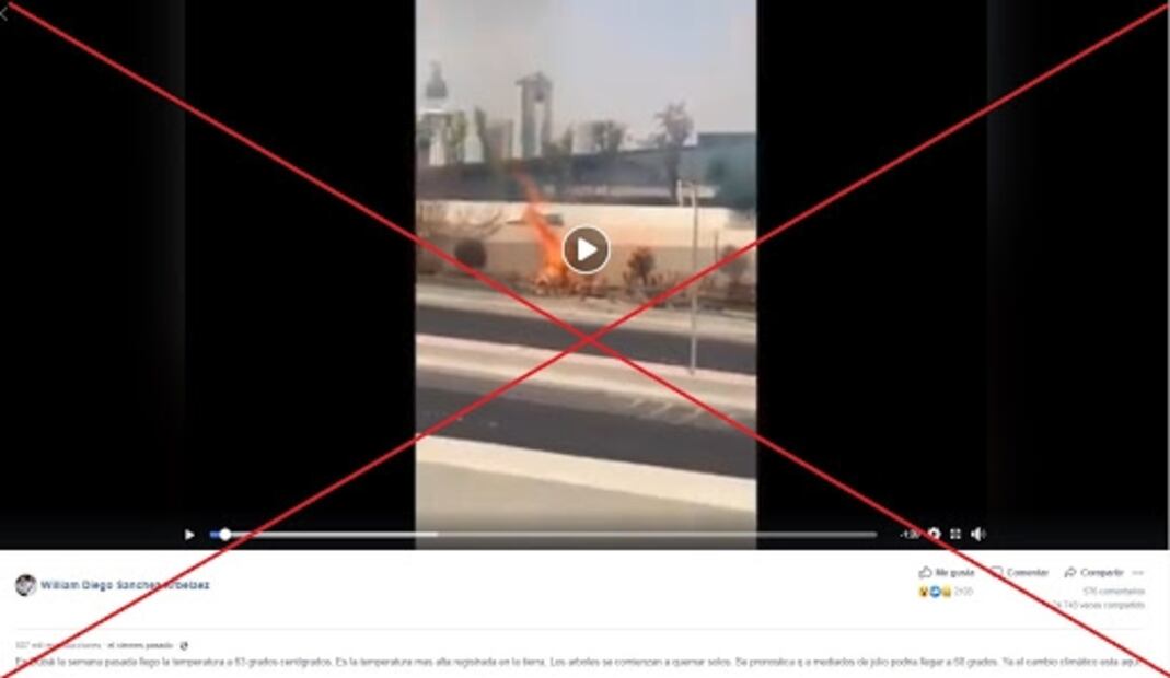 ¿Altas temperaturas provocaron incendios en arbustos de Dubái y Kuwait?