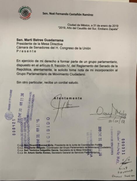 Noé Castañón confirma su incorporación a Movimiento Ciudadano