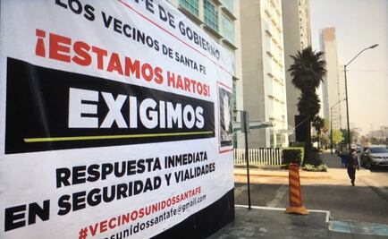 Con mantas, vecinos exigen combatir inseguridad en Santa Fe