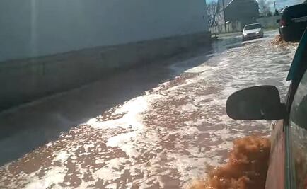 Video. Ciudad rusa se inunda con jugo de fruta