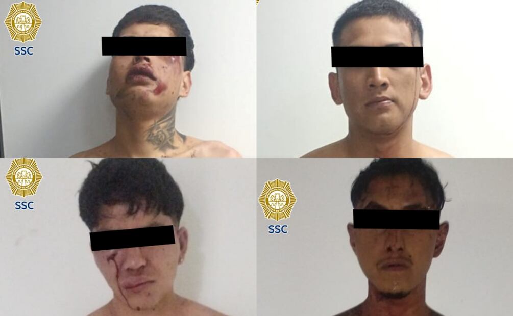 Detienen a cuatro jóvenes por pelea en calles de la alcaldía Tláhuac durante la festividad en la demarcación (05/07/2025). Fotos: Especiales