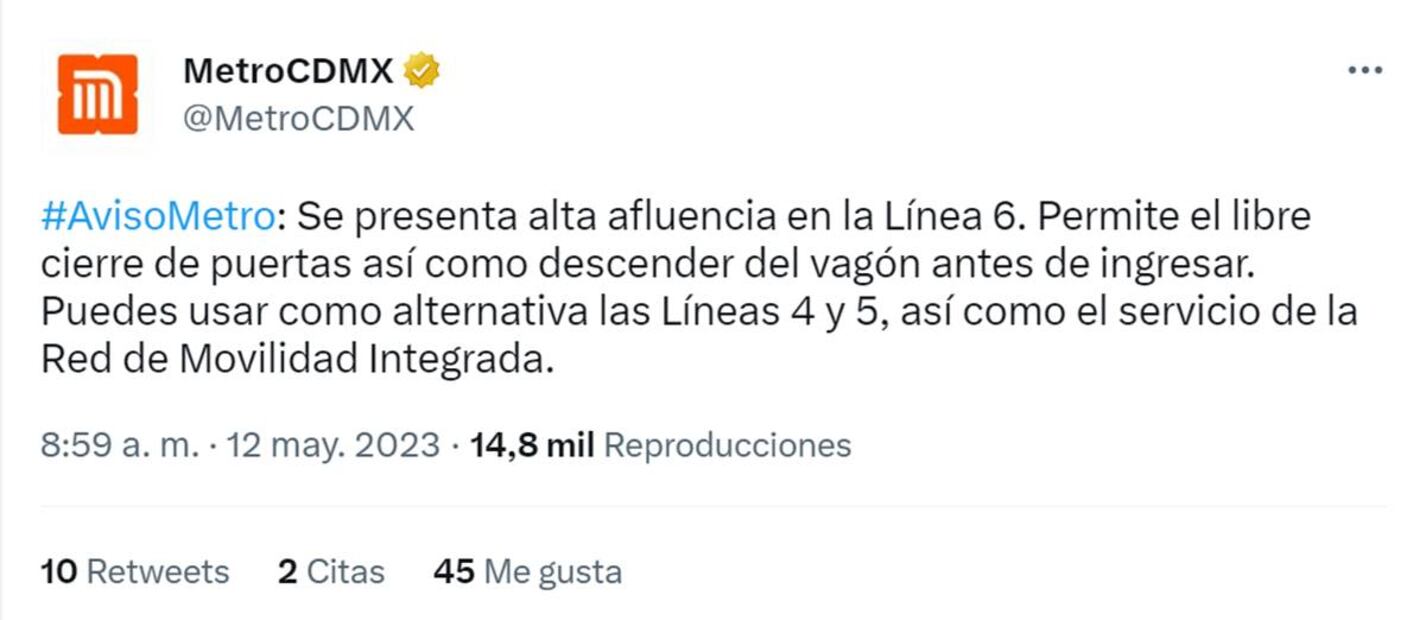 Metro CDMX.
