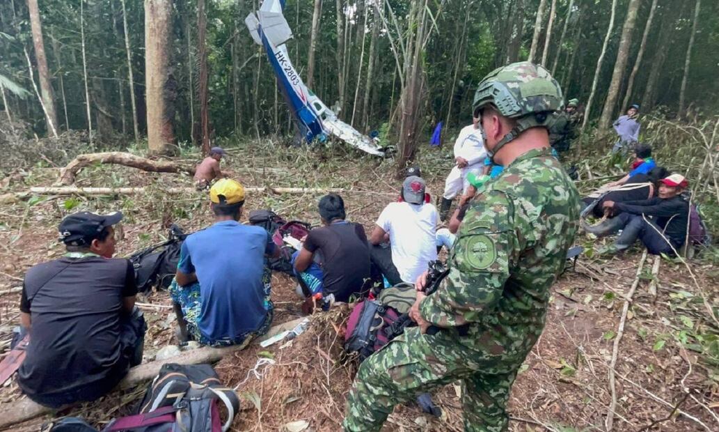 Búsqueda de niños perdidos en Guaviare. FOTO: Fuerzas Militares de Colombia
