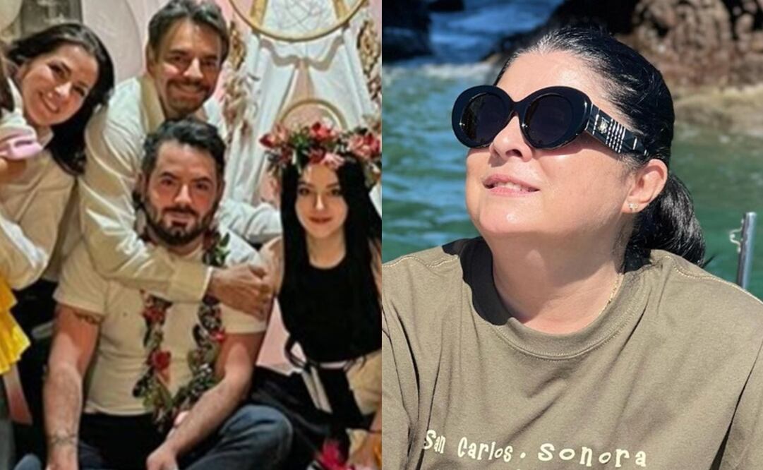 La familia Derbez y Victoria Ruffo. Foto: Instagram oficial de los famosos.