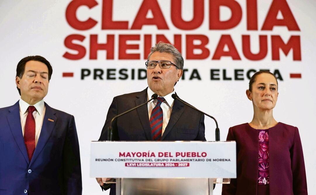 Ricardo Monreal dijo que se iniciará la discusión de la reforma judicial el 1 de septiembre, pero no será aprobada ese día. Foto: Diego Simón | El Universal