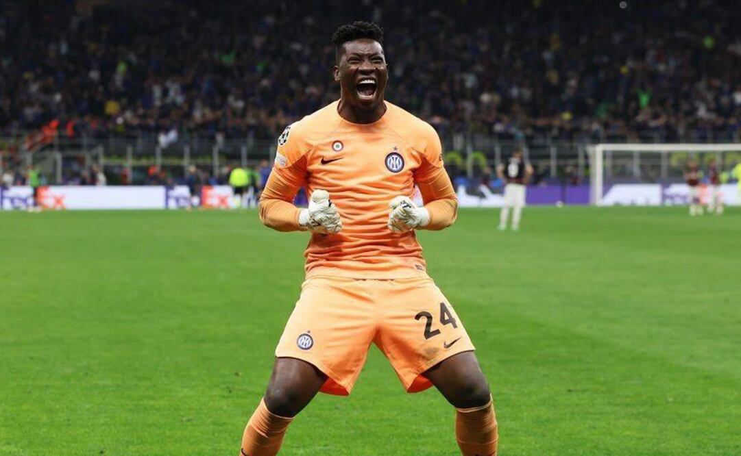 André Onana con guantes hechos en México