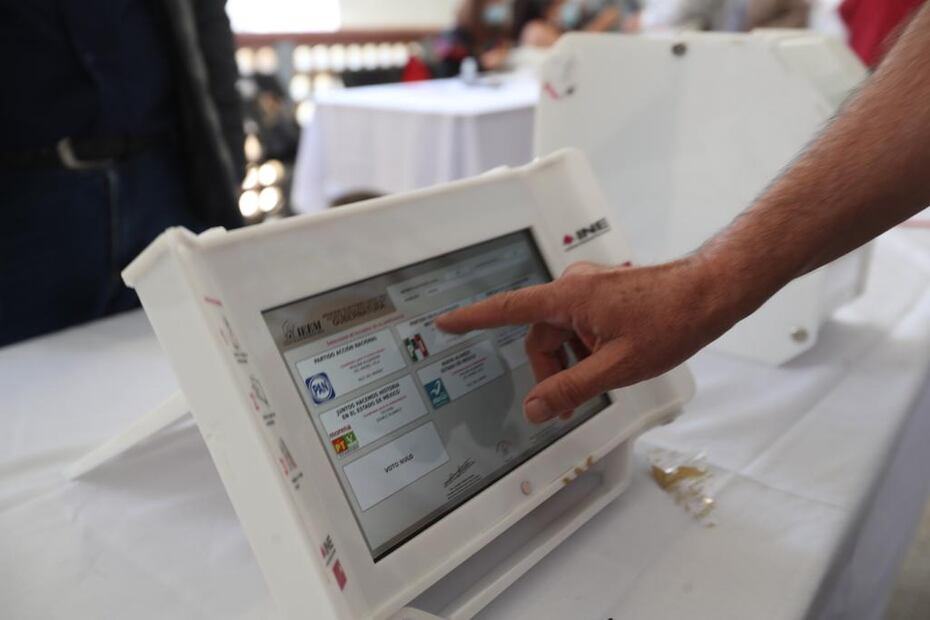 Voto electrónico en el Estado de México. FOTO: Jorge Alvarado/ EL UNIVERSAL/
