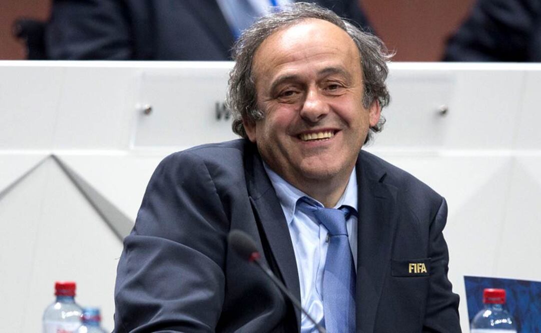 Michael Platini durante un evento de FIFA. AP