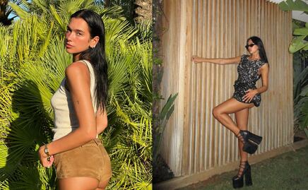 El mini vestido de tubo de Dua Lipa que delinea su figura