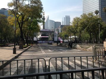 Listo, escenario y operativo por concierto en DF