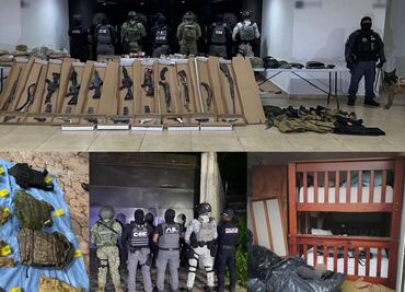 Desmantelan célula armada del crimen organizado en Xochitepec, Morelos; aseguran explosivos, droga y equipo táctico