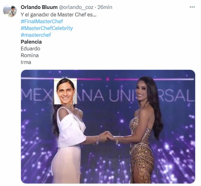 Los memes que dejó la final que perdió Paco Palencia en MasterChef Celebrity