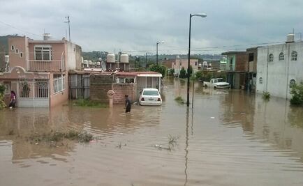 Provocan lluvias niveles altos de agua en Tlajomulco, Jalisco