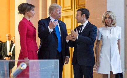 Esposa de Macron está "en muy buena forma": Trump