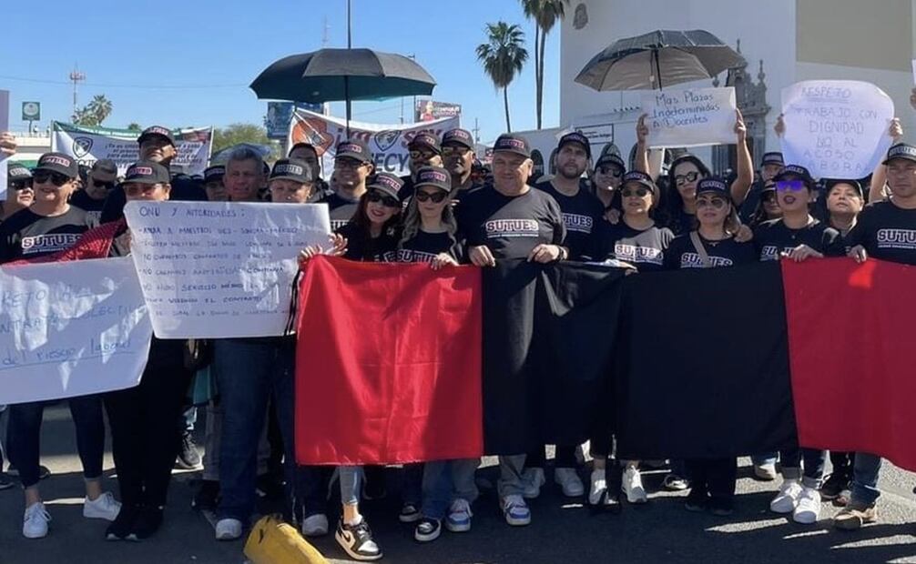 El estallamiento de huelga del Sindicato de Empleados y Trabajadores de la Universidad de Sonora (Steus), se dio desde el 15 de abril pasado cuando cerraron las instalaciones de todos sus campus. Foto: especial