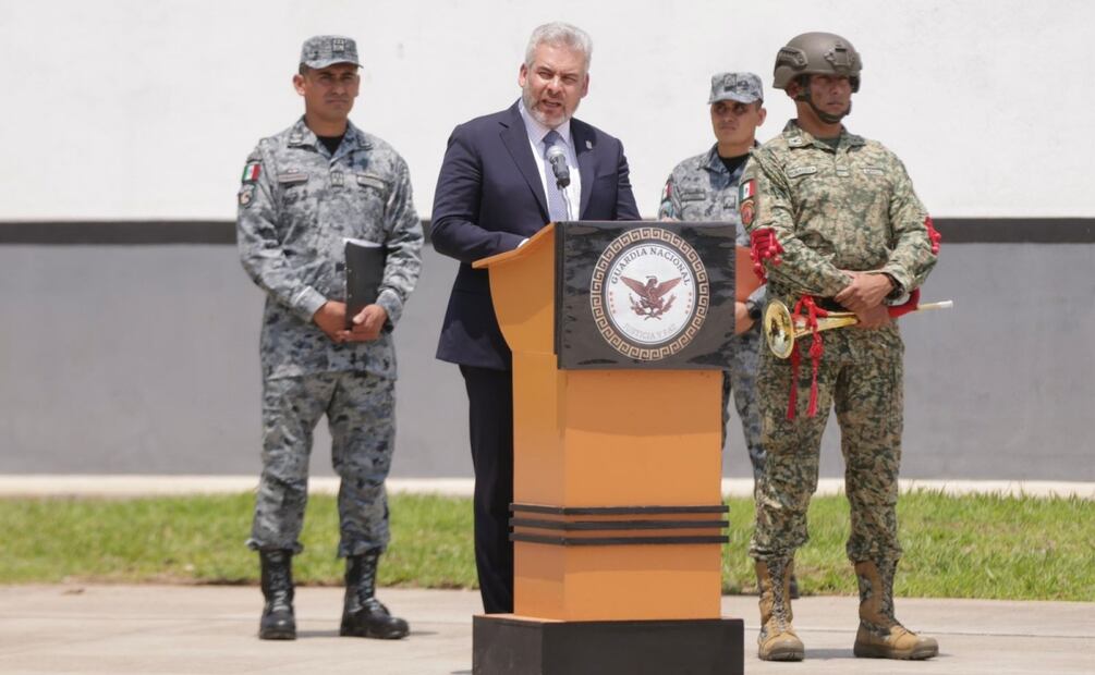 Gobernador de Michoacán, Alfredo Ramírez Bedolla durante capacitación del FBI a personal de la SSP del estado (08/08/2025). Foto: Especial