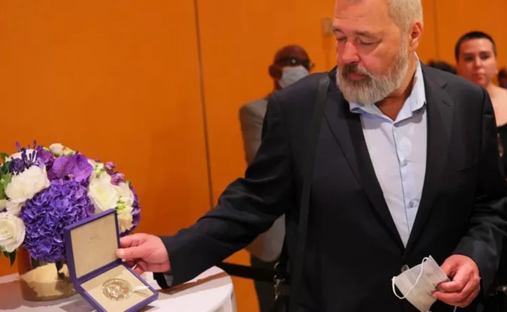 Dmitry Muratov fue uno de los ganadores del premio Nobel de la Paz en 2021. Foto: Getty Images
