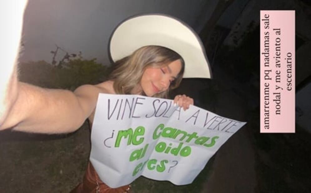 Christian Nodal es captado cantándole al oído a una mujer que no es Cazzu