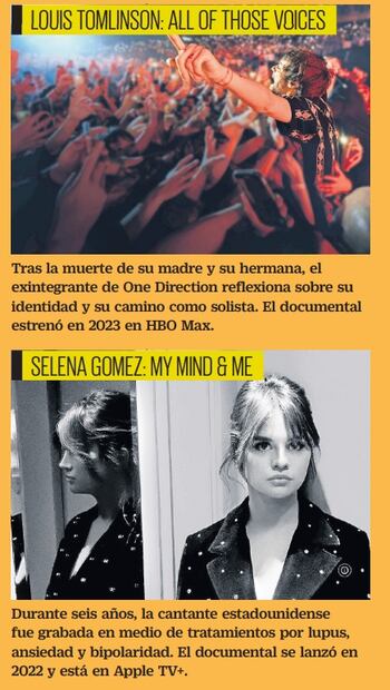 Los famosos muestran su lado vulnerable en documentales.