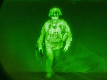 La imagen del último soldado de EU que abandonó Afganistán