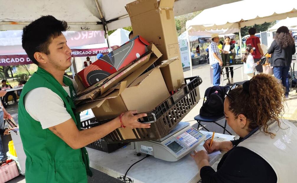 Mercado del trueque 2024 en Xochimilco, 08 de diciembre de 2024. Foto: Especial
