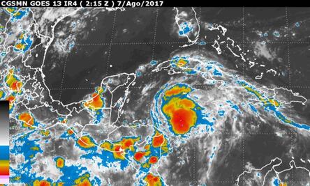 Depresión 7 evoluciona a Tormenta Tropical Franklin