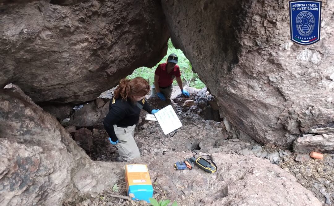 Encuentran fragmentos óseos en rastreo en Urique, Chihuahua. Foto: Especial