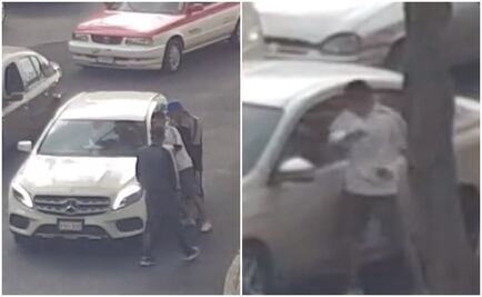 Video. Captan asalto a conductor de Mercedes Benz cerca del Metro Observatorio