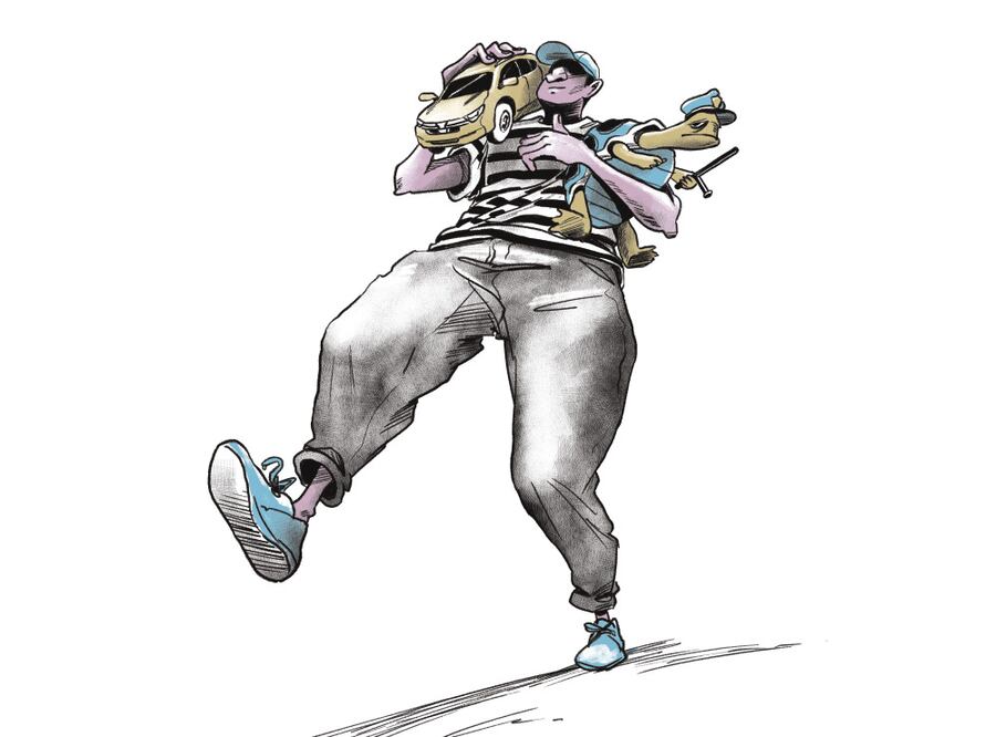 Atora Fiscalía de Guanajuato reporte de robo de auto. Ilustración de Ani Cortés