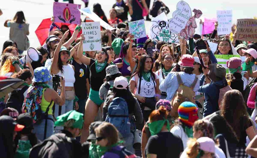 Marcha por la despenalización del aborto. Foto: Berenice Fregoso. EL UNIVESAL