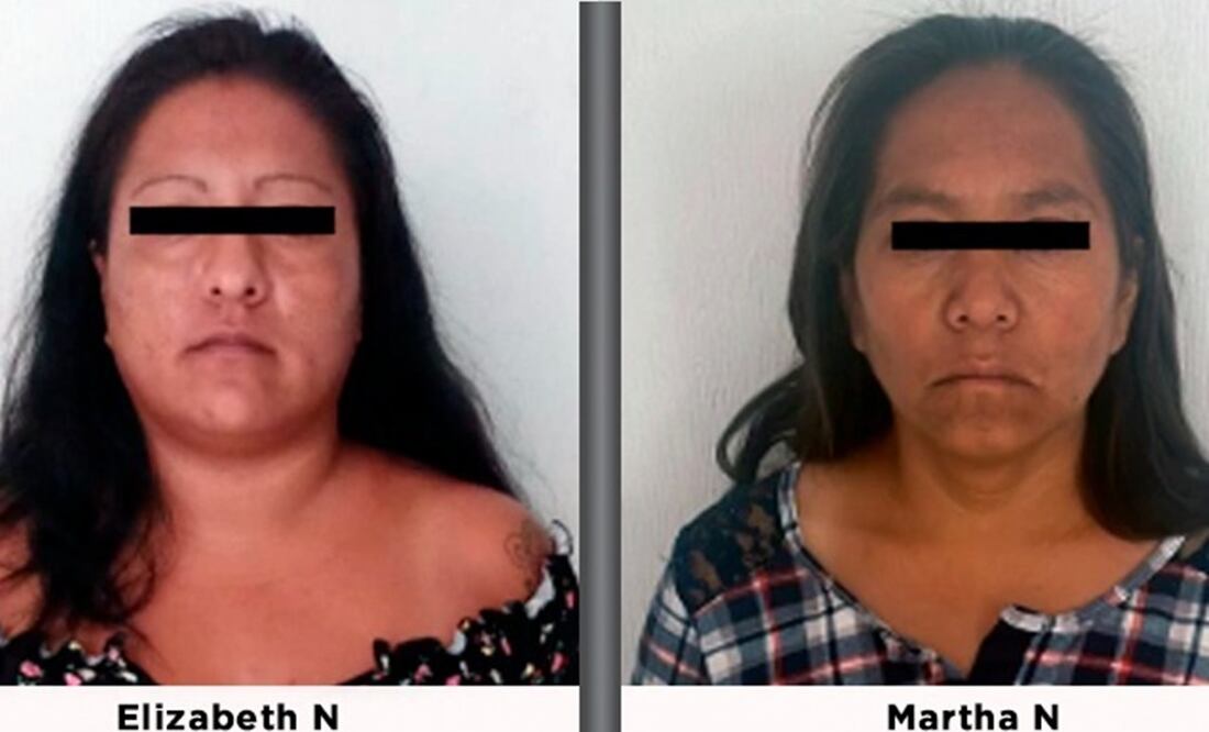 Las dos mujeres quedaron a disposición de un juez por su presunta participación en el robo de la menor. Foto: Especial