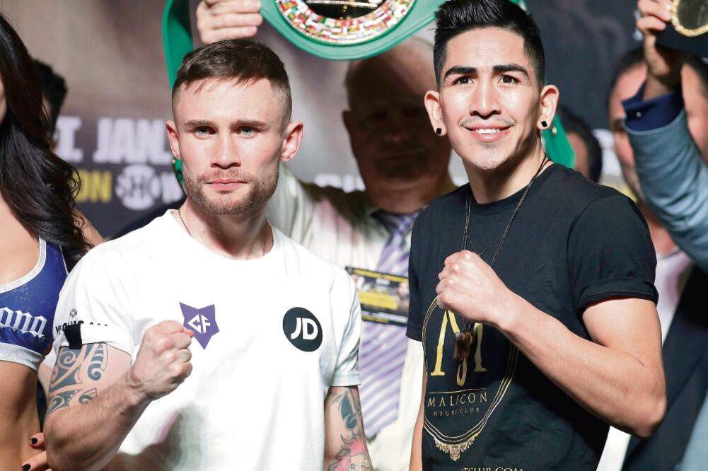 Frampton (izq.) y Leo se medirán en el MGM Grand de Las Vegas (JOHN LOCHER. AP)