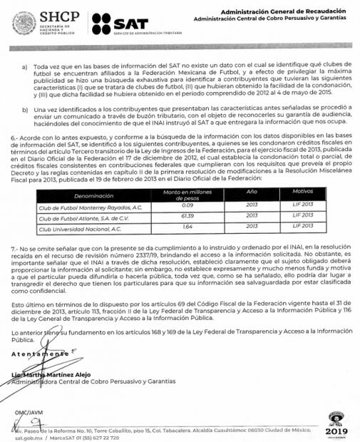 Se dieron a conocer los equipos a los que les condonaron impuestos