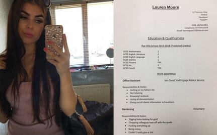 Papá hace currículum "honesto" de su hija en Inglaterra